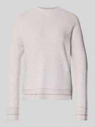 Strickpullover aus Viskose-Mix mit Strukturmuster von Emporio Armani Beige - 7