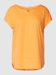 T-Shirt mit Teilungsnähten von Tom Tailor Orange - 38