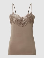 Top met kant, model 'Clara' van Soaked in Luxury Beige - 29