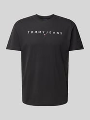 T-shirt z wyhaftowanym logo od Tommy Jeans - 37