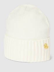 Beanie met labeldetail van Lauren Ralph Lauren Wit - 43