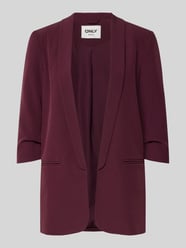 Regular Fit Longblazer mit 3/4-Arm Modell 'ELLY' von Only Bordeaux - 3