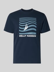 T-Shirt mit Logo- und Motiv-Print Modell 'SHORELINE' von Helly Hansen - 40