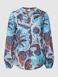 Bluzka ze wzorem paisley model ‘Paisley Floral’ od Emily Van den Bergh Niebieski - 8