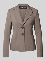 Blazer met reverskraag van Luisa Cerano Bruin - 40