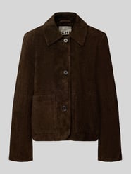 Lederjacke mit Kentkragen Modell 'ALAVA' von ICHI - 45