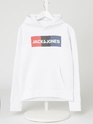 Hoodie met logoprint van Jack & Jones Wit - 36