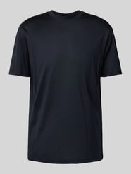 T-shirt z prążkowanym okrągłym dekoltem od Emporio Armani - 22