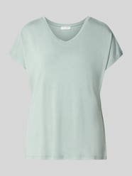 T-Shirt aus Viskose-Elasthan-Mix mit V-Ausschnitt von Christian Berg Woman - 19