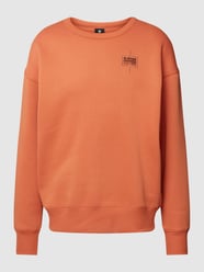 Sweatshirt met labelstitching van G-Star Raw Oranje - 18