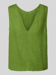 Top typu wendetop o kroju regular fit z czystego lnu model 'LINNA' od Selected - 13