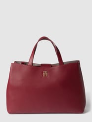 Handtasche mit Label-Details Modell 'Satchel' von Tommy Hilfiger Bordeaux - 3