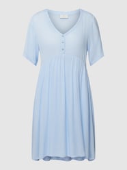Minikleid aus Viskose mit kurzer Knopfleiste Modell 'Tara' von Kaffe - 34