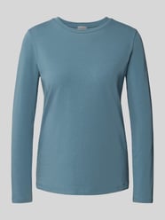Bluzka z długim rękawem o kroju slim fit z mieszanki bawełny model ‘CRIS’ od MM - 29