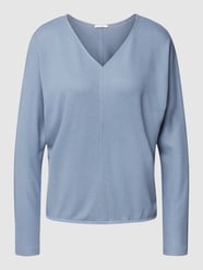 Shirt met lange mouwen en V-hals, model 'Silomon' van Opus Blauw - 41
