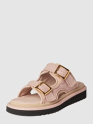 Slippers van leer van Marc Cain Bags & Shoes Roze - 27