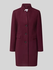 Mantel mit Stehkragen von comma Bordeaux - 34