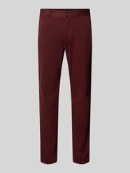 Chinosy o kroju slim fit z mieszanki bawełny od BOSS Orange - 5
