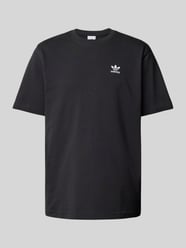 T-Shirt mit Label-Stitching von adidas Originals Schwarz - 21