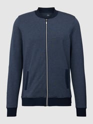 Sweatjacke mit Stehkragen Modell 'Mix + Relax' von Schiesser Blau - 3