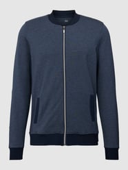 Sweatjacke mit Stehkragen Modell 'Mix + Relax' von Schiesser Blau - 32