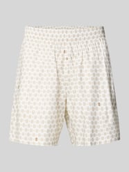 Regular Fit Chinoshorts aus Baumwoll-Viskose-Mix Modell 'Aop Short Tenniscourt' von Lacoste - 1