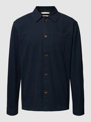 Vrijetijdsoverhemd in effen design van Selected Homme Blauw - 30