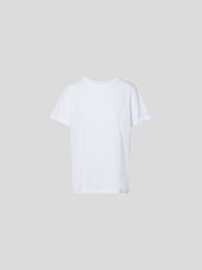 T-Shirt mit geripptem Rundhalsausschnitt von AGOLDE Weiß - 21