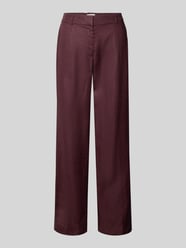 Straight Leg Leinenhose mit Eingrifftaschen von MSCH Copenhagen Bordeaux - 11