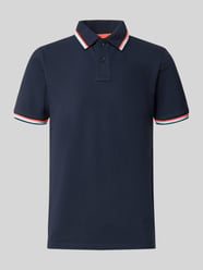 Koszulka polo w kroju slim fit z kontrastowymi paskami model 'Brice' od Sundek - 1