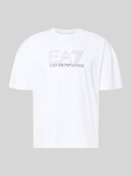 T-shirt met logo en ronde hals van EA7 Emporio Armani - 9