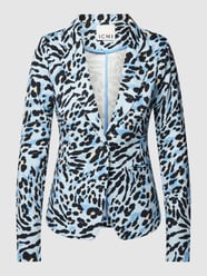 Blazer met viscose en reverskraag, model 'Kate' van ICHI Blauw / turquoise - 16