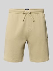 regular fit sweatshorts van katoenmix van BOSS - 30