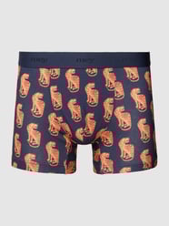Boxershorts mit Allover-Muster von Mey Blau - 28
