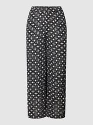 Stoffen broek met all-over motief, model 'Nilia' van Kaffe Grijs / zwart - 19