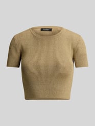slim fit kort T-shirt van glanzende viscosemix van Lauren Ralph Lauren - 39