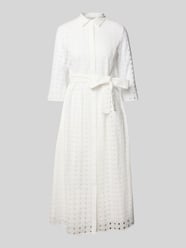 Midikleid mit Lochmuster von Milano Italy - 11