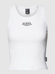 Crop Top mit Logo-Print Modell 'SYDNEY' von Von Dutch Weiß - 9