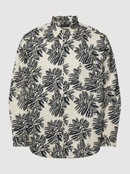 PLUS SIZE Freizeithemd mit floralem Muster von Marc o' Polo Plus Weiß - 15