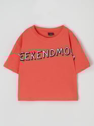 Cropped T-Shirt mit Message-Print  von Mister Tee Pink - 13