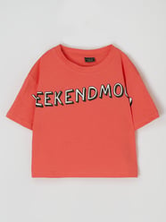 Cropped T-Shirt mit Message-Print  von Mister Tee Pink - 6