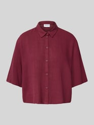 Bluzka koszulowa o kroju relaxed fit z rękawem o dł. 1/2 od Jake*s Casual - 4