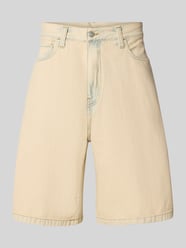 Baggy fit korte jeans in 5-pocketmodel, model 'LANDON' van Carhartt Work In Progress Beige - 48