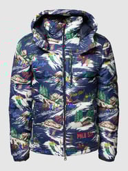 Daunenjacke mit Allover-Muster von Polo Ralph Lauren Blau - 40