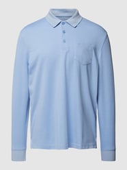 Poloshirt mit Brusttasche von bugatti Blau - 7