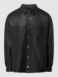 Hemdjacke aus Leder Modell 'Adan' von YOUNG POETS SOCIETY Schwarz - 43