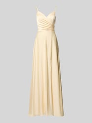 Maxikleid aus Satin mit Drapierungen von Laona - 40