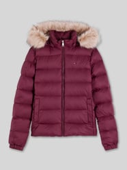 kurtka puchowa krój regular fit ze sztucznego futra od Tommy Jeans - 5