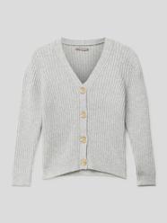 Cardigan mit V-Ausschnitt Modell 'KATIA' von Only Grau - 21