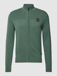 Gebreid jack met labelbadge, model 'DERRI' van Napapijri Groen - 37